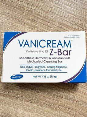 Vanicream Z-Bar Medicated Cleansing Bar Zinc 2%